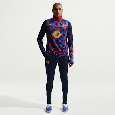 Nike FC Barcelona Strike Nike Dri-FIT Örgü Erkek Futbol Eşofman Altı