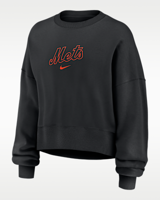 Женские  New York Mets Nike MLB Pullover Crew