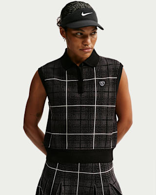 Женская безрукавка Nike Fairway Fresh Plaid Golf Sweater Vest