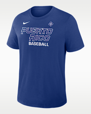 Мужская футболка Puerto Rico National Baseball Team 2026 World Baseball Classic Authentic Collection Early Work Nike Dri-FIT
