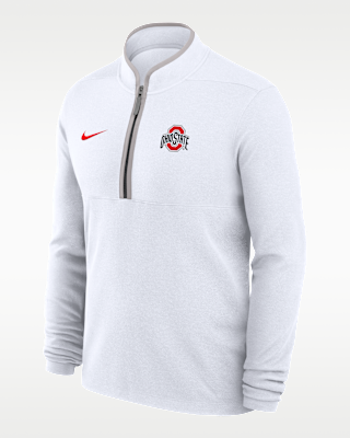 Мужские Ohio State Victory Nike Dri-FIT College 1/2-Zip Long-Sleeve Top