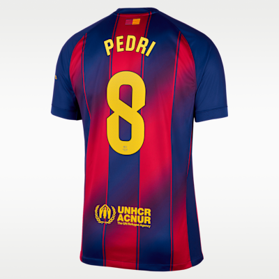 Jersey de fútbol Nike Dri-FIT del Barcelona local 2025/26 Stadium Pedri para hombre