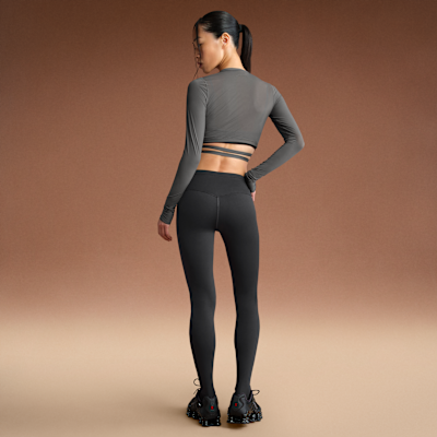 NikeSKIMS Matte Women's High-Waisted Footsie Grip Leggings