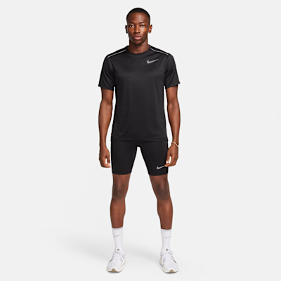 Nike Fast Dri-FIT Slip Astarlı Yarım Boy Erkek Koşu Taytı görsel 7