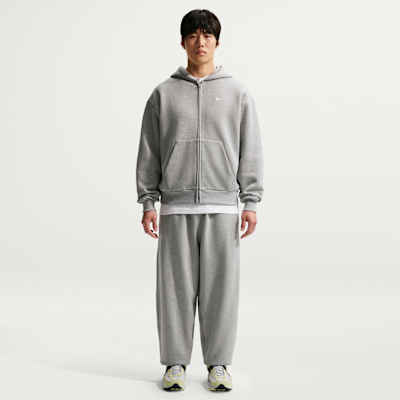 Nike Solo Fleece Tam Boy Fermuarlı Kapüşonlu Erkek Üstü görsel 4