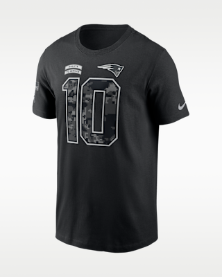 Мужская футболка Drake Maye New England Patriots Salute to Service Nike NFL