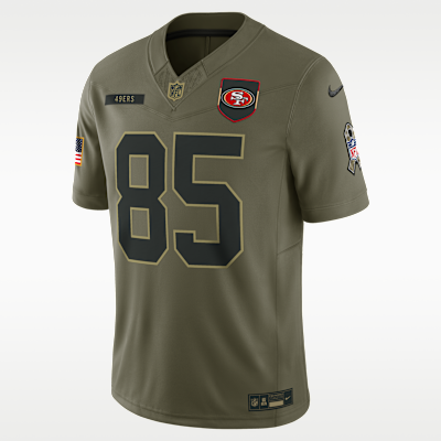 George Kittle San Francisco 49ers Salute to Service Men's Nike Dri-FIT NFL Limited Jersey