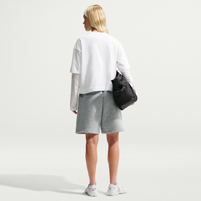 Nike Studio Fleece Orta Kalınlıkta Oversize Yüksek Belli Kadın Şortu görsel 5