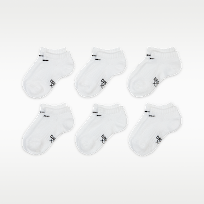 Nike Dri-FIT Performance Basics Little Kids' No-Show Socks (6 Pairs)