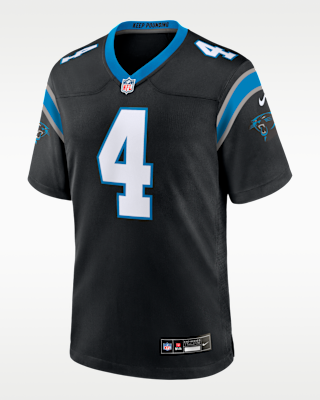 Мужские джерси Tetairoa McMillan Carolina Panthers 2025 NFL Draft First Round Pick Nike NFL Game Jersey