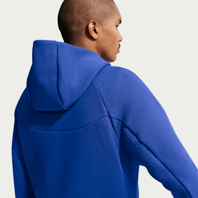 Nike Paris Saint-Germain Tech Fleece Windrunner Nike Tam Boy Fermuarlı Erkek Kapüşonlu Futbol Üstü görsel 2