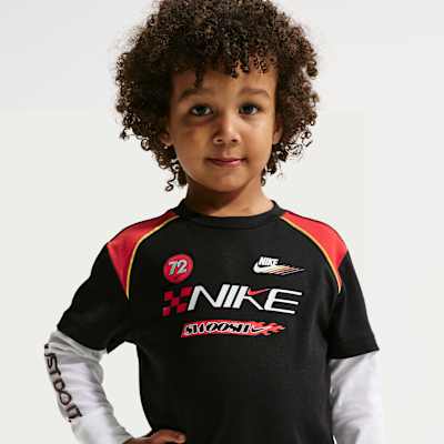 Детские футболки Nike Sportswear Toddler Victory Lap Twofer T-Shirt