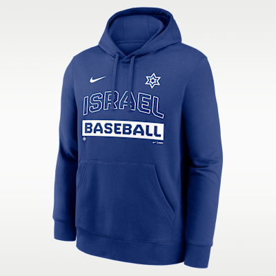 Israel National Baseball Team 2026 World Baseball Classic Club Men's Nike Pullover Hoodie