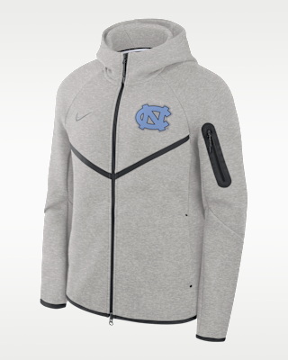 Мужская куртка North Carolina Tech Fleece Windrunner Jordan Brand College Full-Zip Hooded для бега