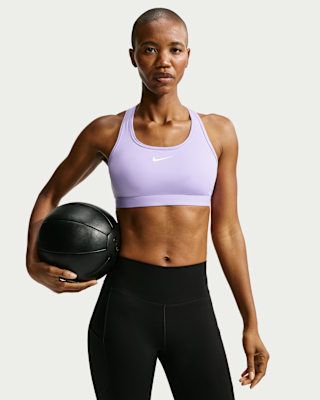 Женские Nike Swoosh Medium-Support Padded Sports Bra