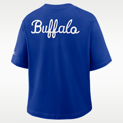 Buffalo Bills Rewind Pocket Boxy Women's Nike NFL T-Shirt