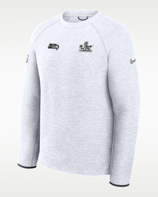 Мужские  Seattle Seahawks Super Bowl LX Opening Night Tech Fleece Nike NFL Pullover Crew