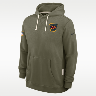 Sudadera con gorro sin cierre Nike Dri-FIT de la NFL para hombre Washington Commanders Salute to Service Sideline Dominant Force