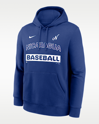 Мужское худи Nicaragua National Baseball Team 2026 World Baseball Classic Club Nike Pullover Hoodie