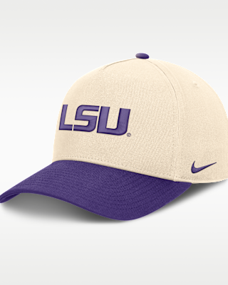 Мужские LSU Campus Prep Rise Nike College A-Frame Adjustable Hat