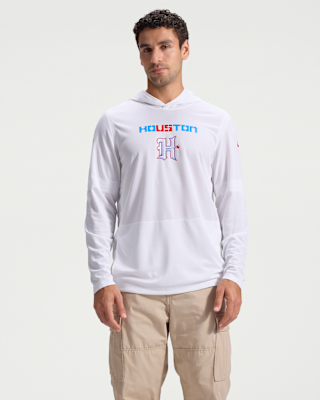 Мужские  Houston Texans Rivalries Collection Sideline Nike Dri-FIT NFL Long-Sleeve Hooded Top
