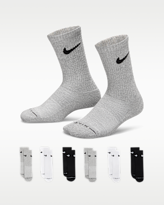 Детские носки Nike Kids' Dri-FIT Elevated Everyday Crew Socks (6 Pairs)