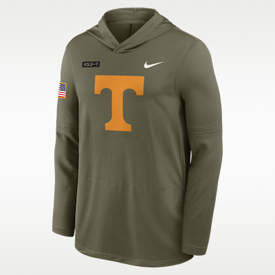 Tennessee 2025 Military Appreciation Men's Nike Dri-FIT College Long-Sleeve Hooded Top