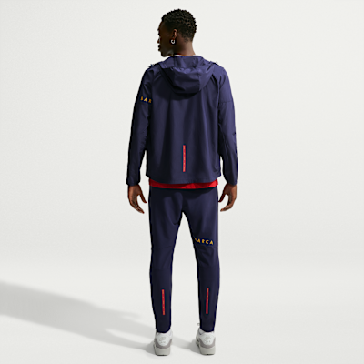Nike FC Barcelona City Side Nike Erkek Futbol Koşu Ceketi görsel 5