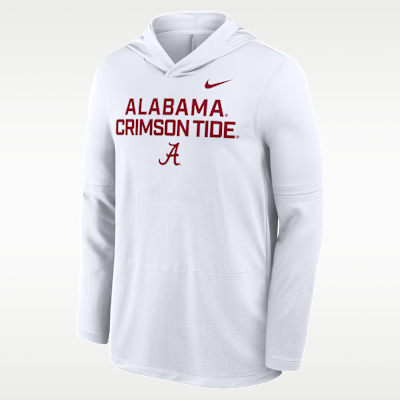 Alabama Sideline Men's Nike Dri-FIT College Long-Sleeve Hooded Top
