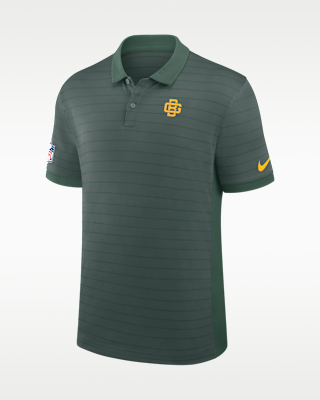 Мужские  Green Bay Packers Rivalries Collection Sideline Victory Striped Nike Dri-FIT NFL Polo