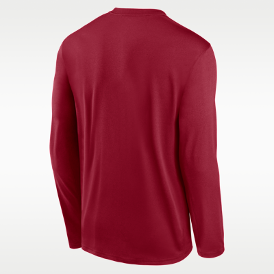 Stanford Courtside Basketball Shootaround Legend Men's Nike Dri-FIT College Long-Sleeve T-Shirt