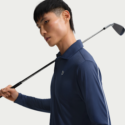 Nike Par Dri-FIT Erkek Uzun Kollu Golf Polo Üstü görsel 3