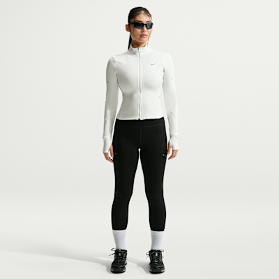 Nike Swift Dri-FIT Tam Boy Fermuarlı Kadın Koşu Ceketi görsel 4