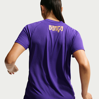Nike FC Barcelona Strike Deplasman Kobe Dri-FIT Kısa Kollu Futbol Kadın Üstü görsel 2