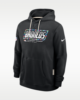 Мужское худи Denver Broncos Crucial Catch Sideline Standard Issue Nike Dri-FIT NFL Pullover Hoodie