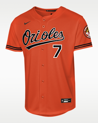 Детские джерси Jackson Holliday Baltimore Orioles Big Kids' Nike MLB Stadium Home Jersey