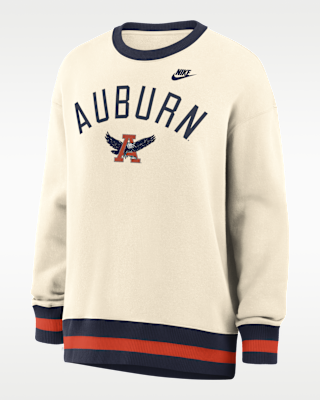 Женские Auburn Legacy Nike College Oversized Pullover Crew