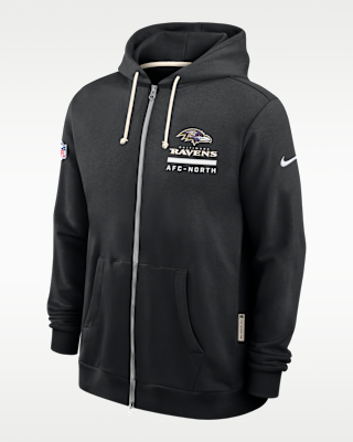 Мужское худи Baltimore Ravens Utility Player Sideline Nike Dri-FIT NFL Full-Zip Hoodie