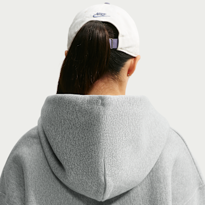 Nike Studio Kalın Fleece Oversize Tam Boy Fermuarlı Kadın Kapüşonlu Üstü görsel 6