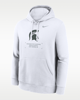 Мужское худи Michigan State Club Basketball 2-Hit Nike College Pullover Hoodie для баскетбола
