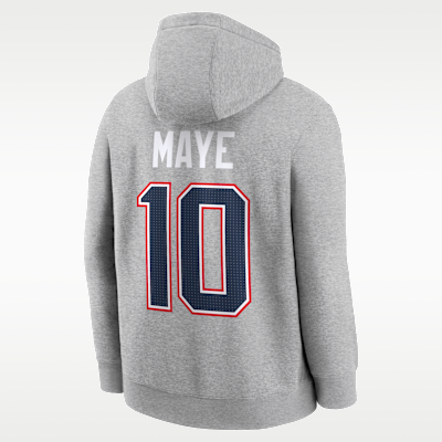 Drake Maye New England Patriots Super Bowl LX Men's Nike NFL Pullover Hoodie