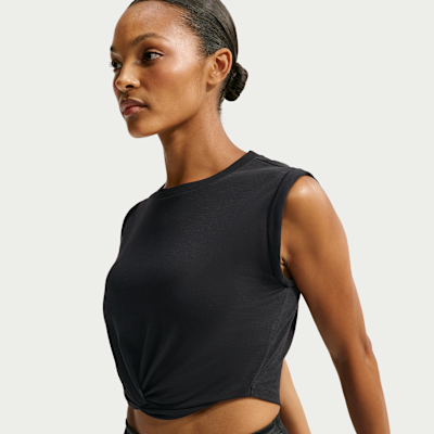 Топ женский Nike Skims Performance Cotton Blend Cropped Twist Tank Top
