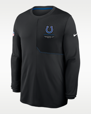 Мужские  Indianapolis Colts Sideline Coach Nike Dri-FIT NFL Long-Sleeve Top