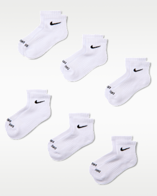 Детские носки Nike Performance Basics Kids' Dri-FIT Ankle Socks (6 Pairs)