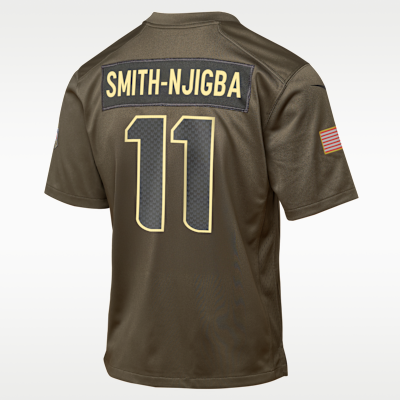 Jaxon Smith-Njigba Seattle Seahawks Salute to Service Big Kids’ Nike NFL Game Jersey