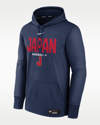 Мужское худи Japan National Baseball Team 2026 World Baseball Classic Authentic Collection Nike Therma Pullover Hoodie