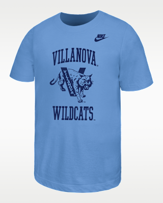 Детская футболка Villanova Wildcats Big Kids' Nike Football для футбола