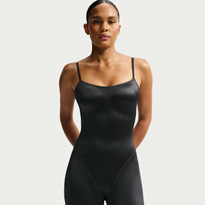 NikeSKIMS Satin Shine Kadın Cami Bodysuit görsel 2