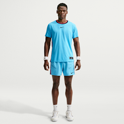 NikeCourt Slam Aero-FIT Kısa Kollu Erkek Tenis Üstü görsel 4