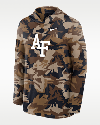 Мужские  Air Force 2026 Military Appreciation Nike Dri-FIT College Long-Sleeve Hooded Top